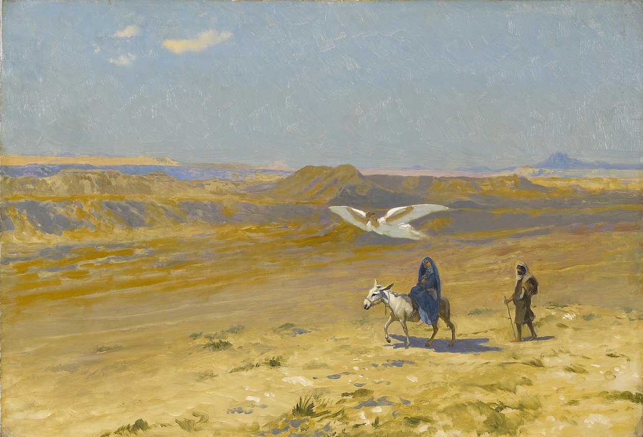 A fuga para o Egito, década de 1890. de Jean Leon Gerome