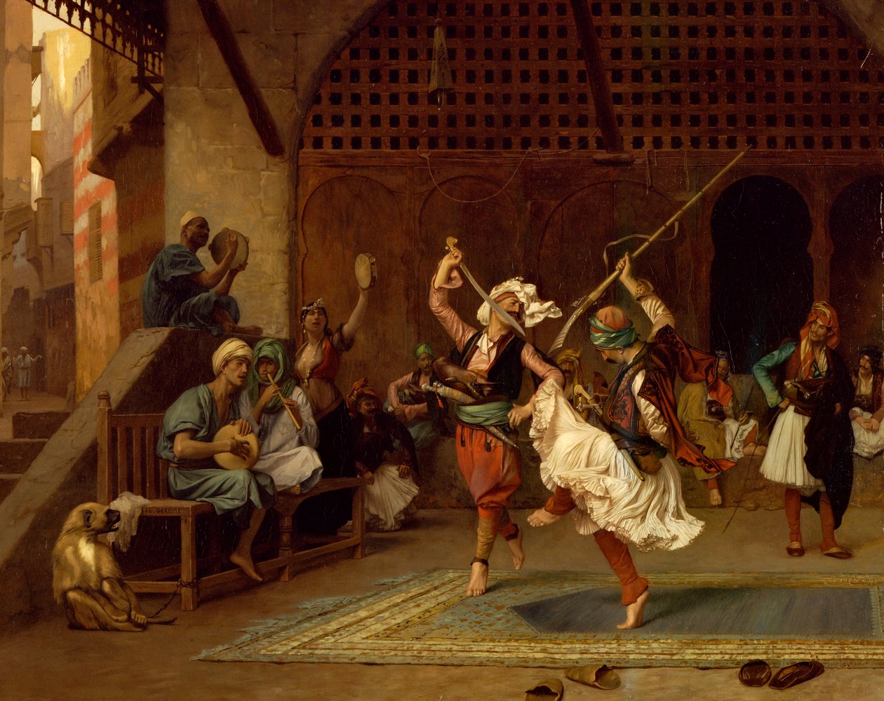 A Dança Pyrrhic, 1885 de Jean Leon Gerome