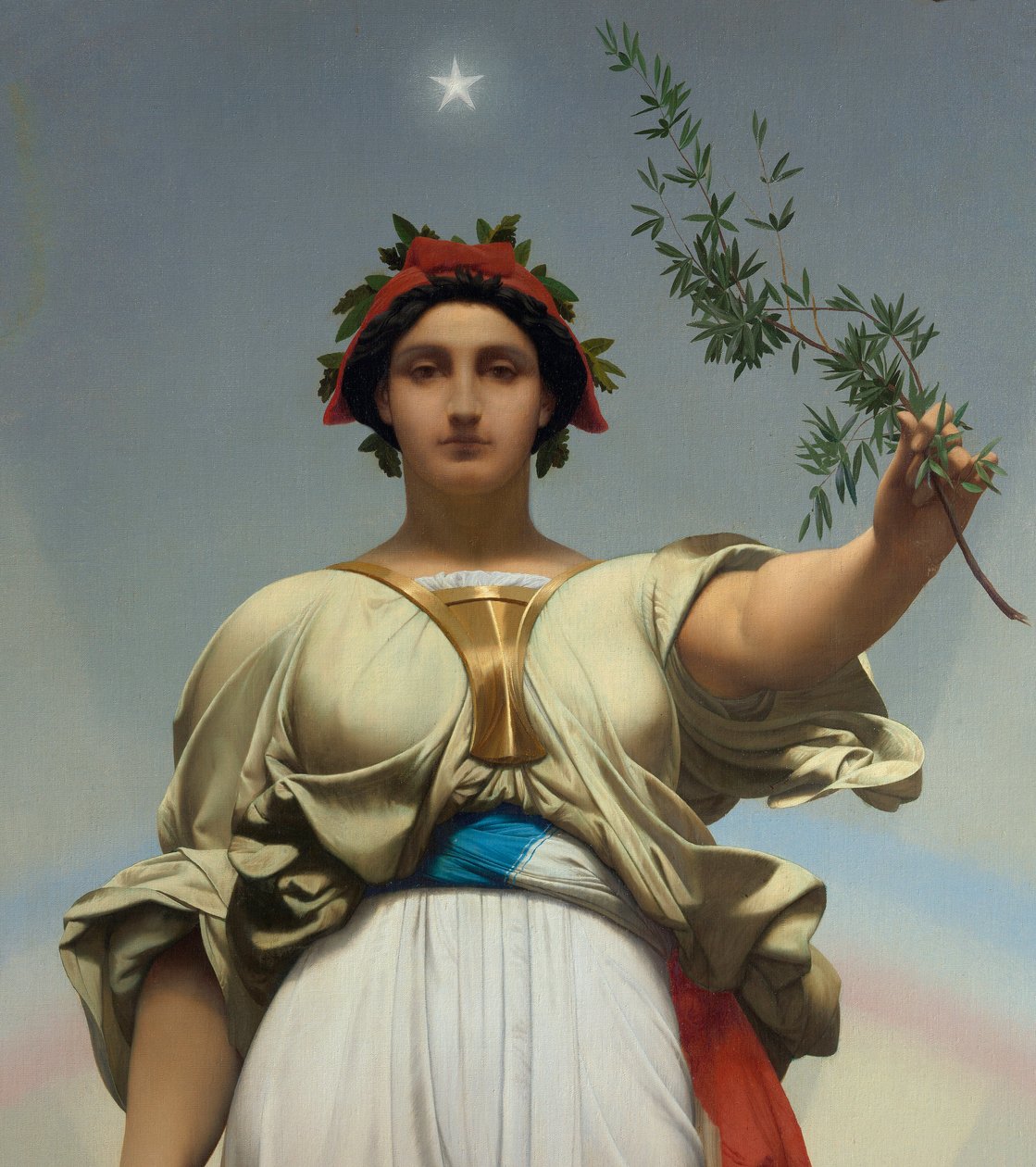 A República por Gerome Jean Leon (1824 - 1904) (alegoria - 1848); Mairie des Lilas de Jean Leon Gerome