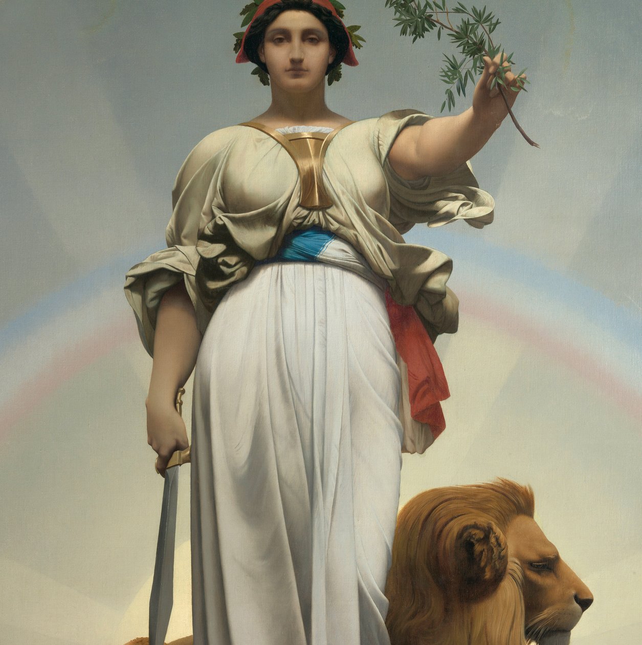 A República por Gerome Jean Leon (1824 - 1904) (alegoria - 1848); Mairie des Lilas de Jean Leon Gerome