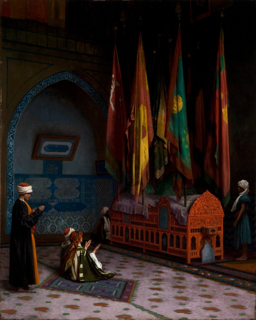 A Sentinela no Túmulo do Sultão, c.1880 (óleo sobre tela) de Jean Leon Gerome