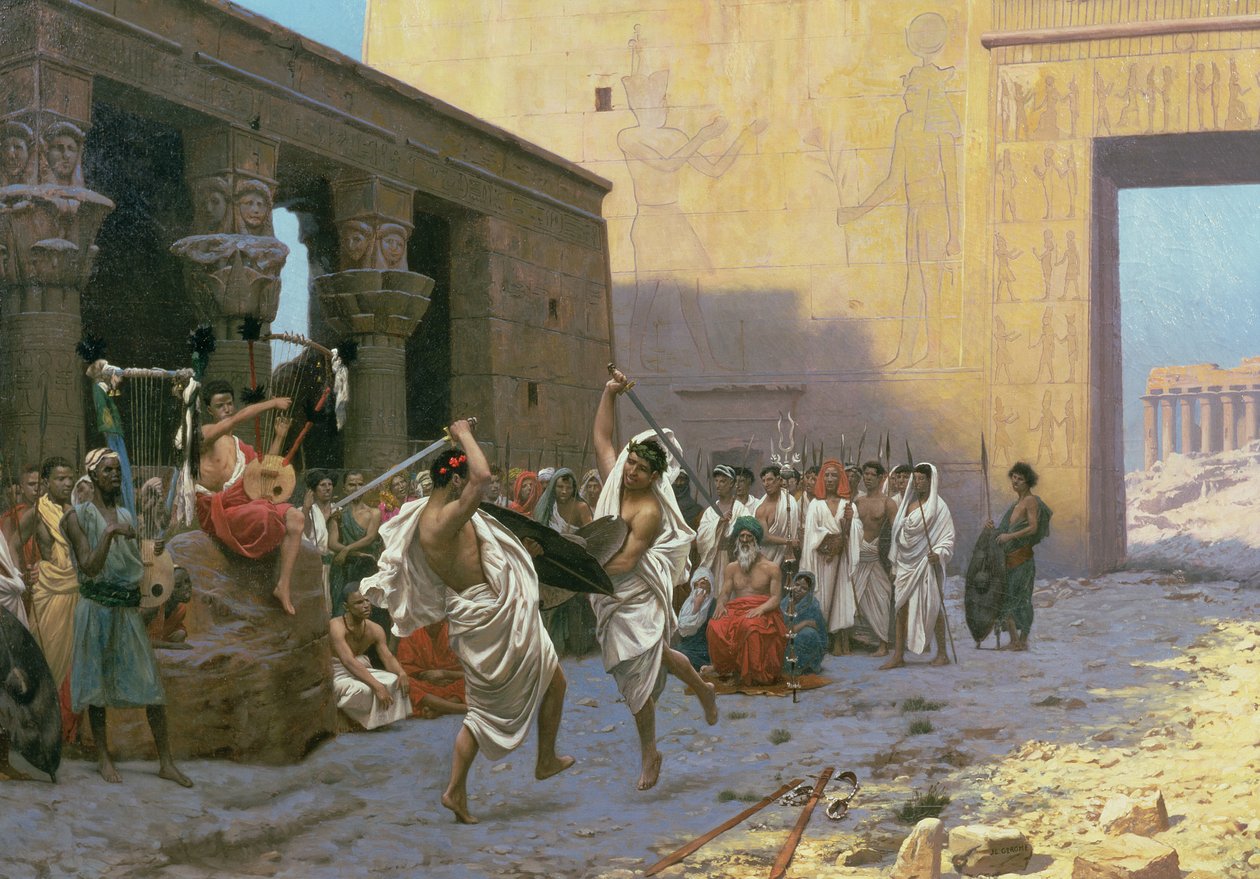 A dança da espada (La Phyrique) de Jean Leon Gerome