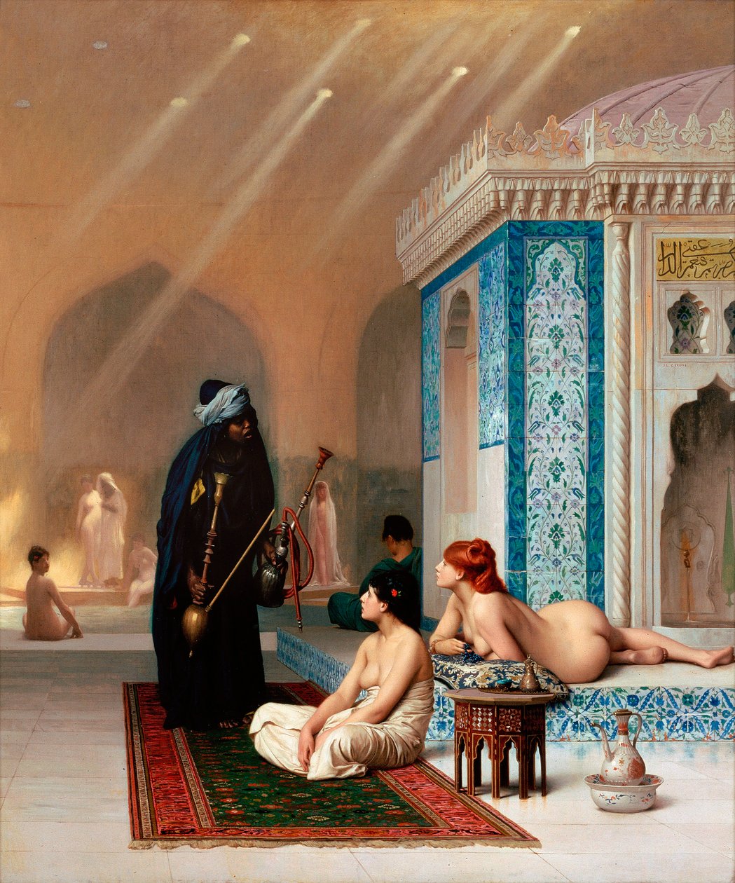 A piscina do Harém - Piscina em um harém de Jean Leon Gerome