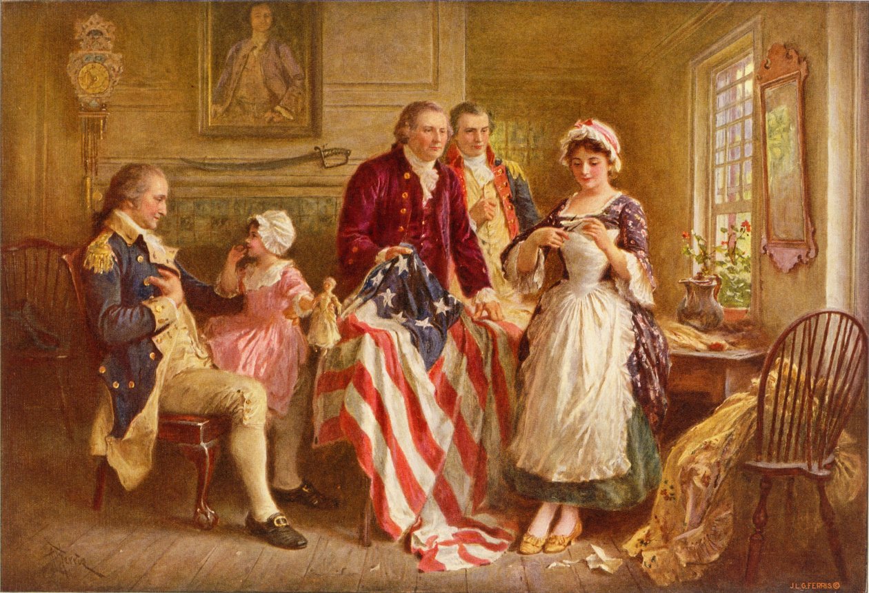 Betsy Ross 1777 de Jean Leon Gerome Ferris
