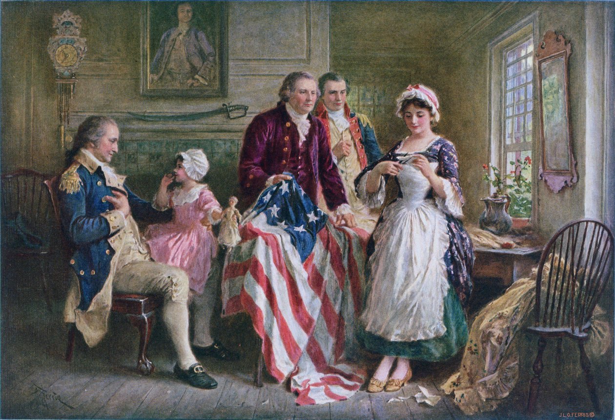 Betsy Ross 1777 de Jean Leon Gerome Ferris