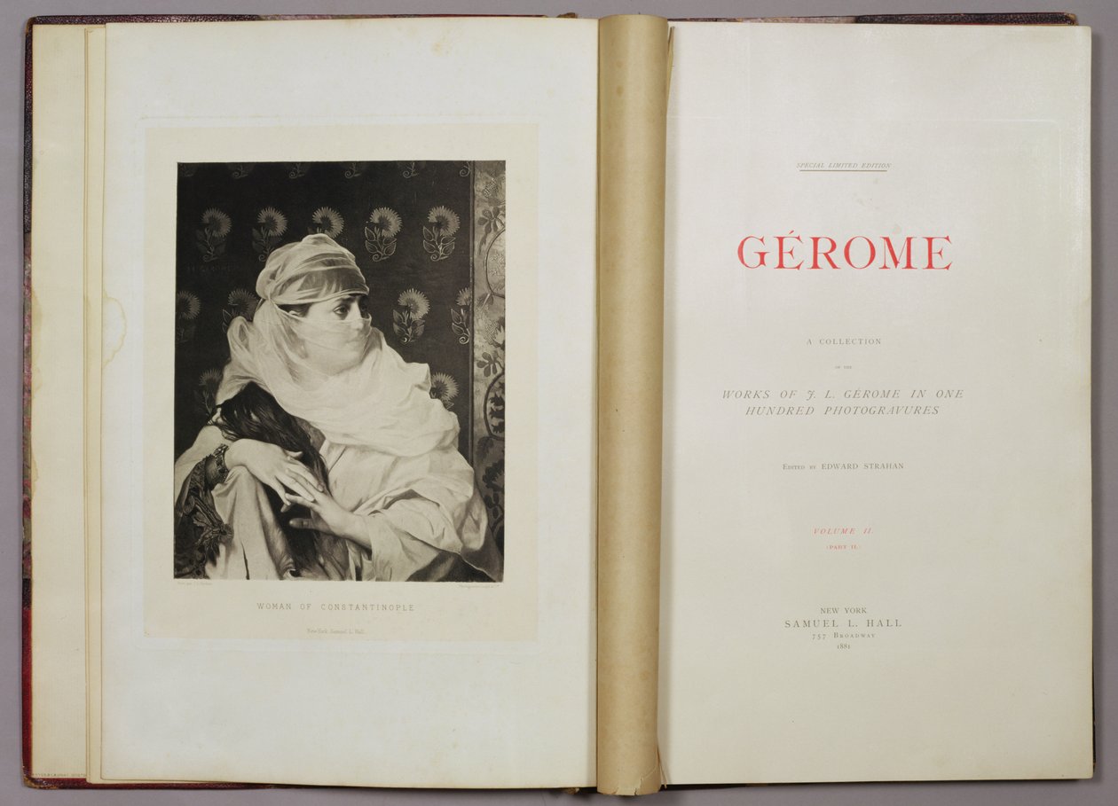 Mulher de Constantinopla, de uma coleção das obras de Jean-Leon Gerome em 100 fotos, 1881 (fotogravura) de Jean Leon after Gerome