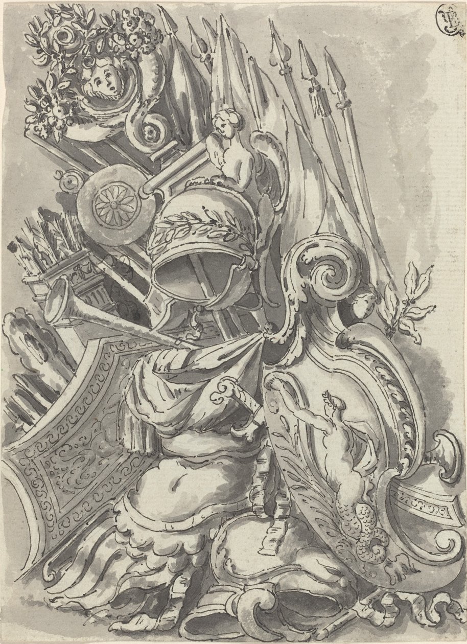 Um troféu de armas de Jean Lepautre