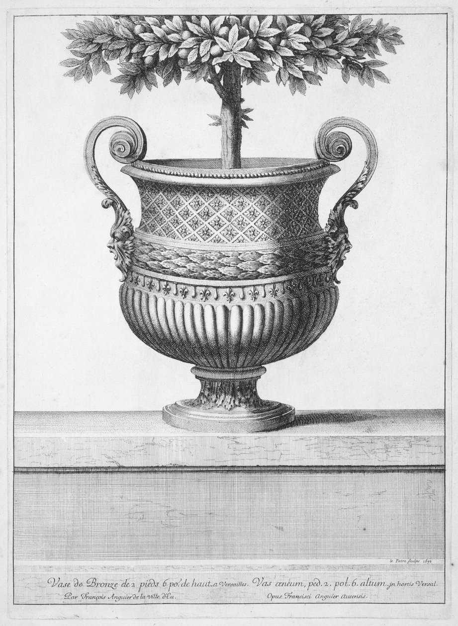 Vaso de Bronze em Versalhes de Jean Lepautre