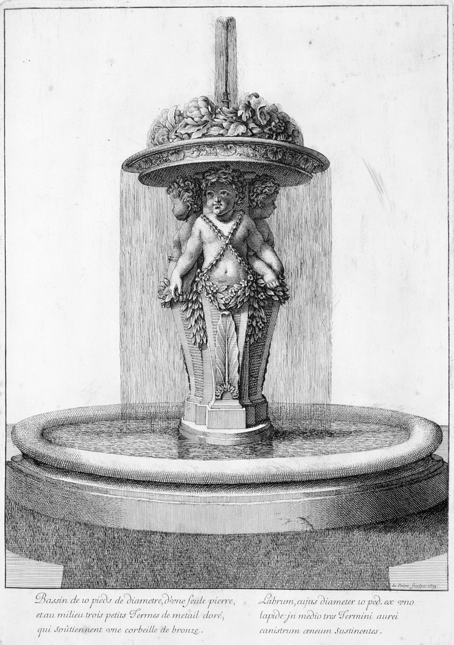 Design para uma fonte, 1673 de Jean Lepautre