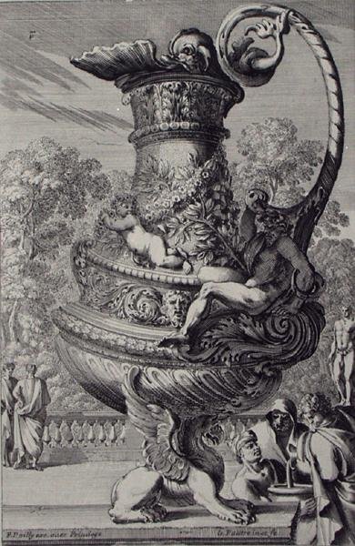 Escultura de jardim, publicado c.1670 (gravura) (ver também 172934) de Jean Lepautre