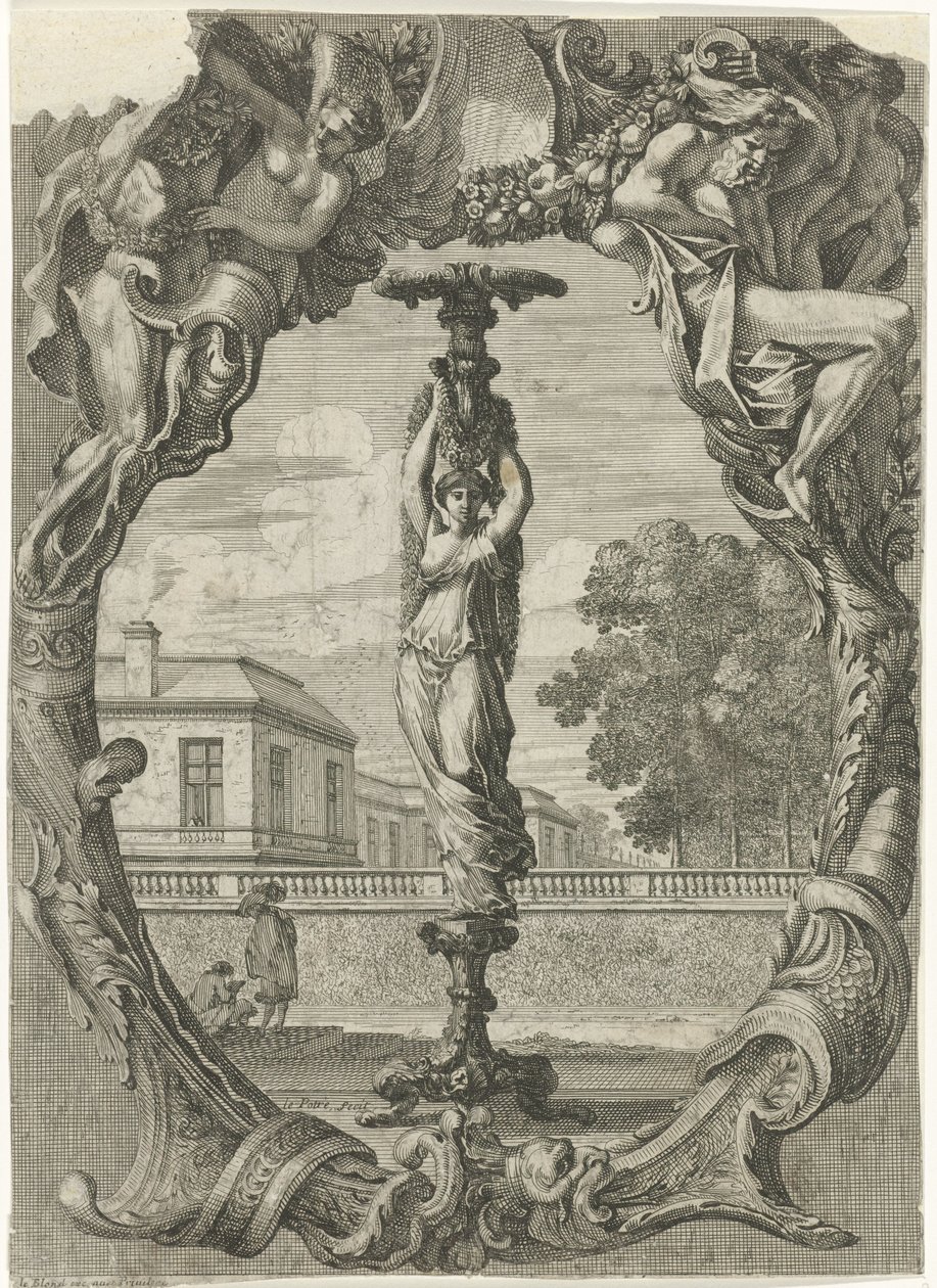 Porta-vela
Portadores de velas em molduras ornamentais (título da série) de Jean Lepautre