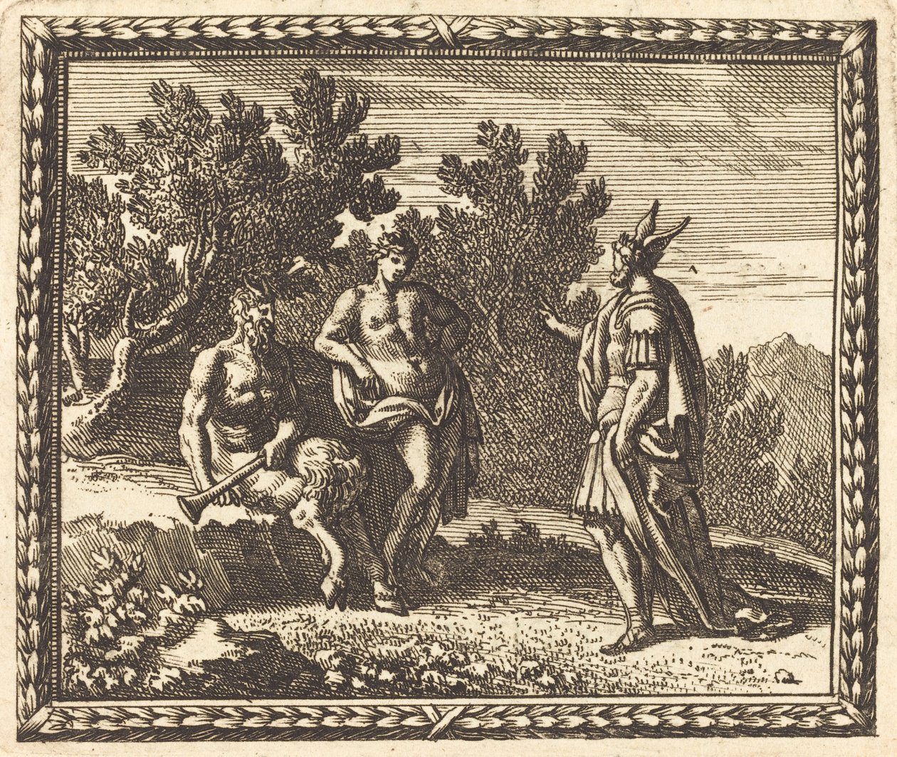 Midas com Apolo e Pan de Jean Lepautre
