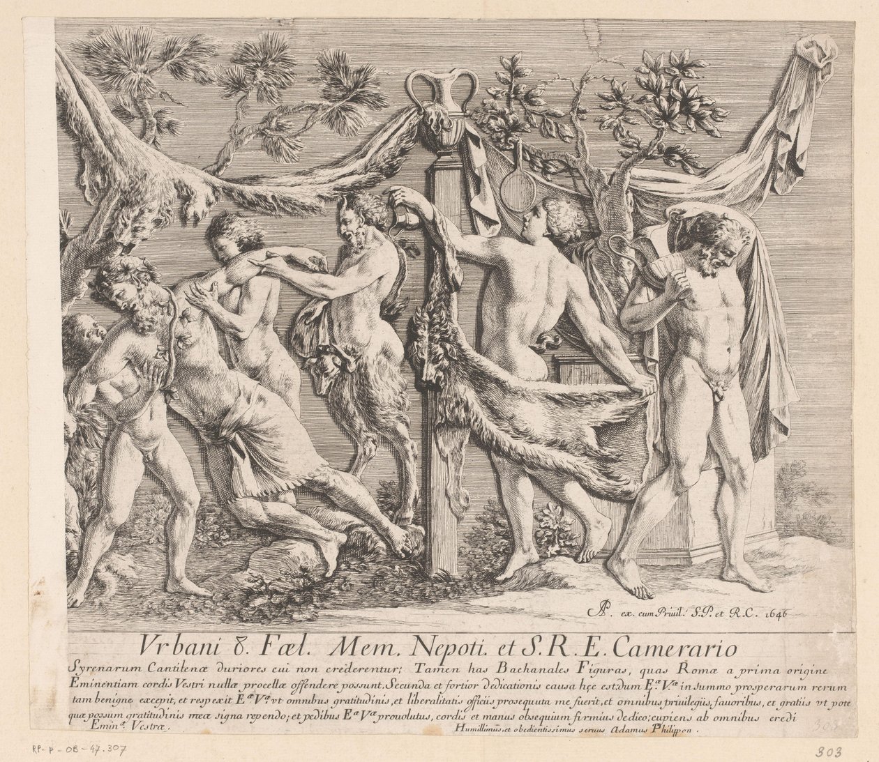 Alívio de bacantes em festa de Jean Lepautre