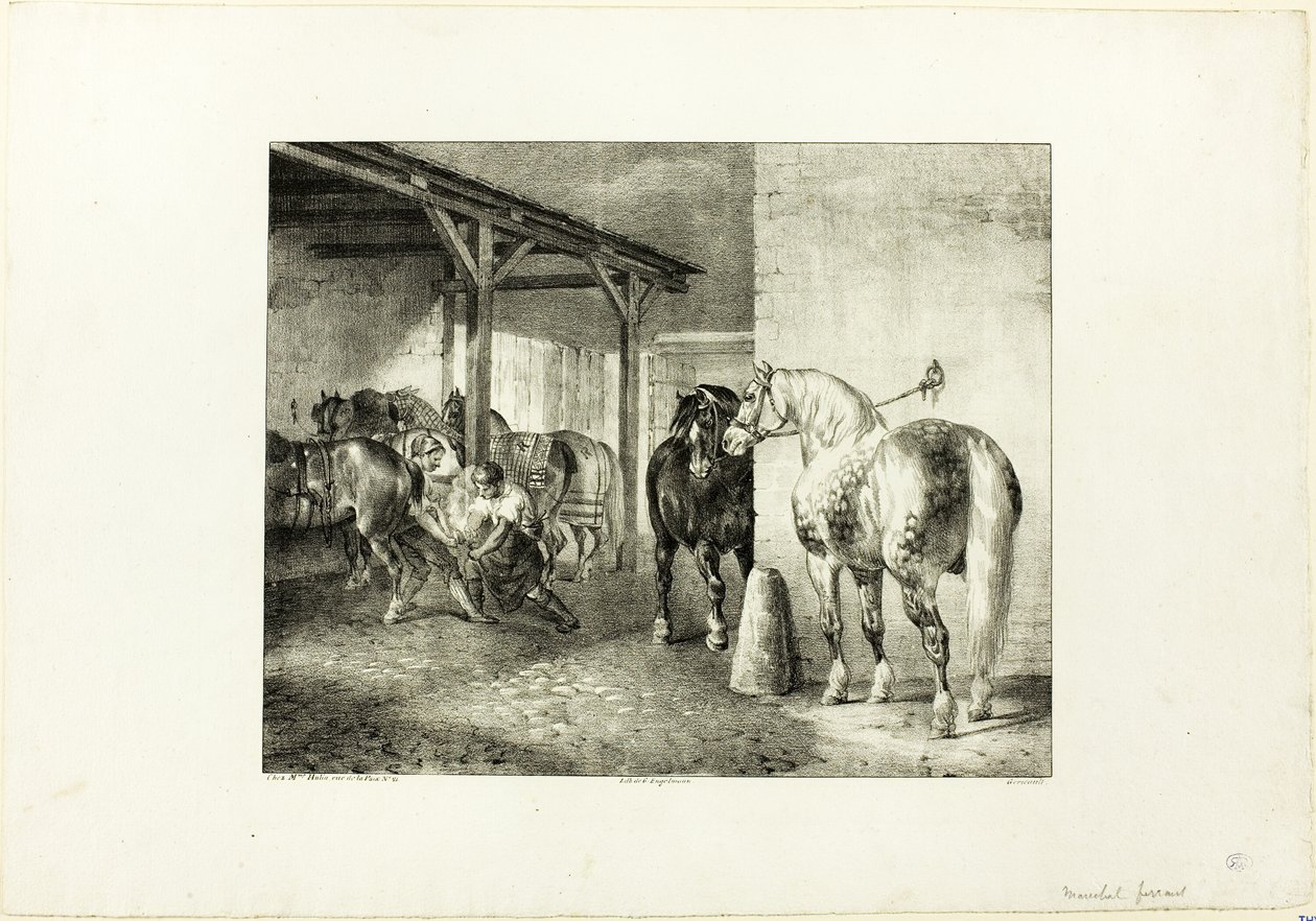 Loja do ferrador de Jean Louis André Théodore Géricault