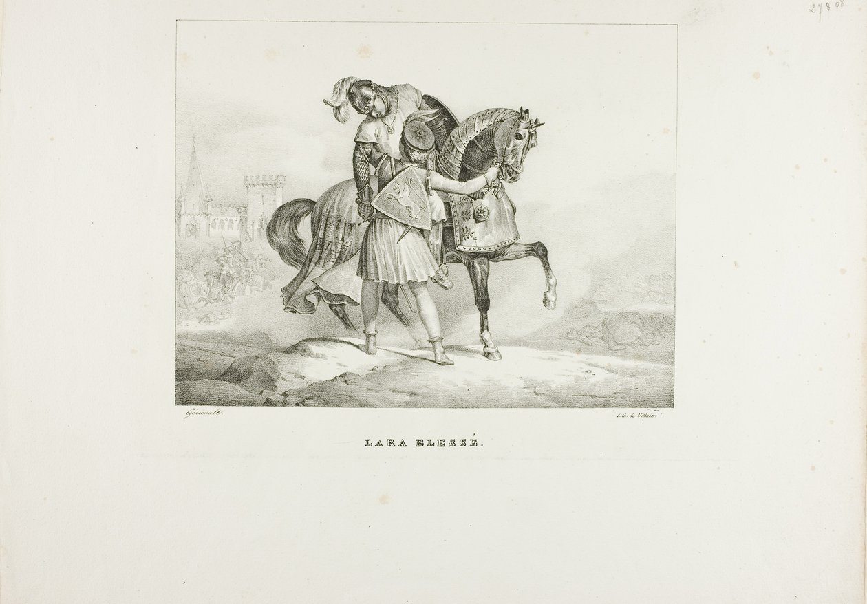 Lara ferida de Jean Louis André Théodore Géricault