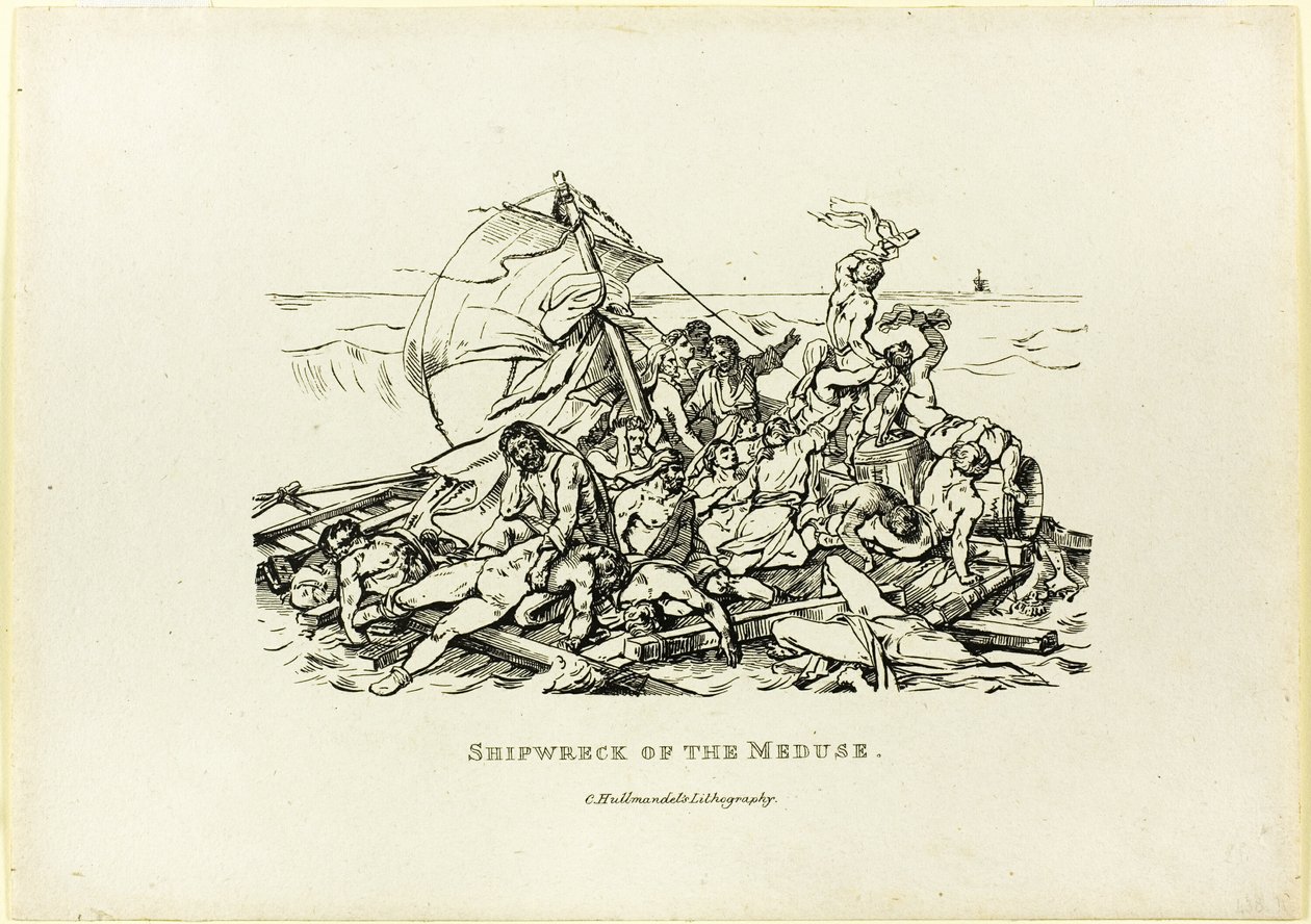 Naufrágio da Medusa de Jean Louis André Théodore Géricault