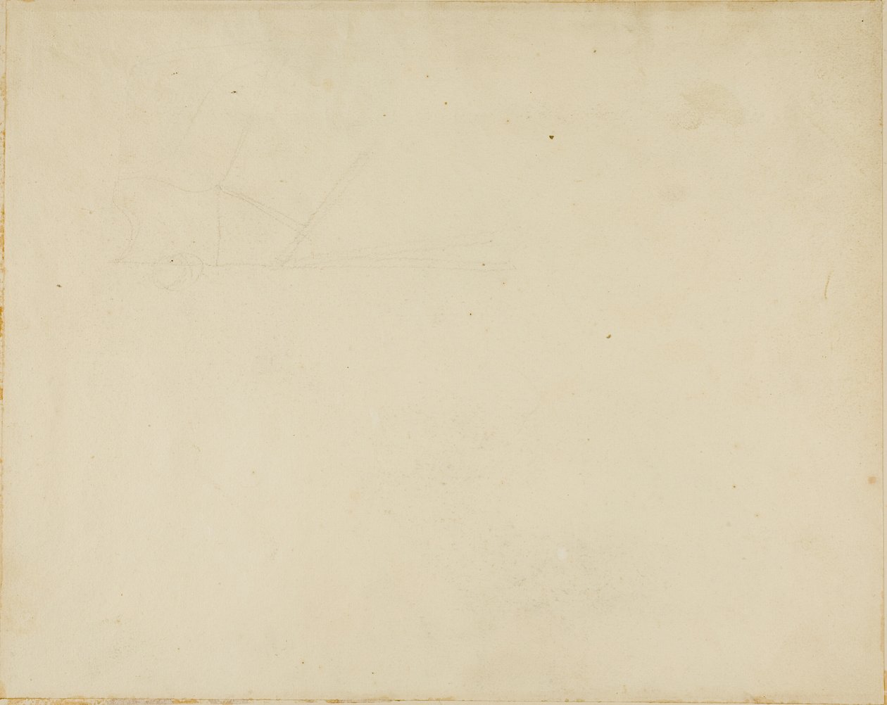 Esboço de um implemento agrícola de Jean Louis André Théodore Géricault