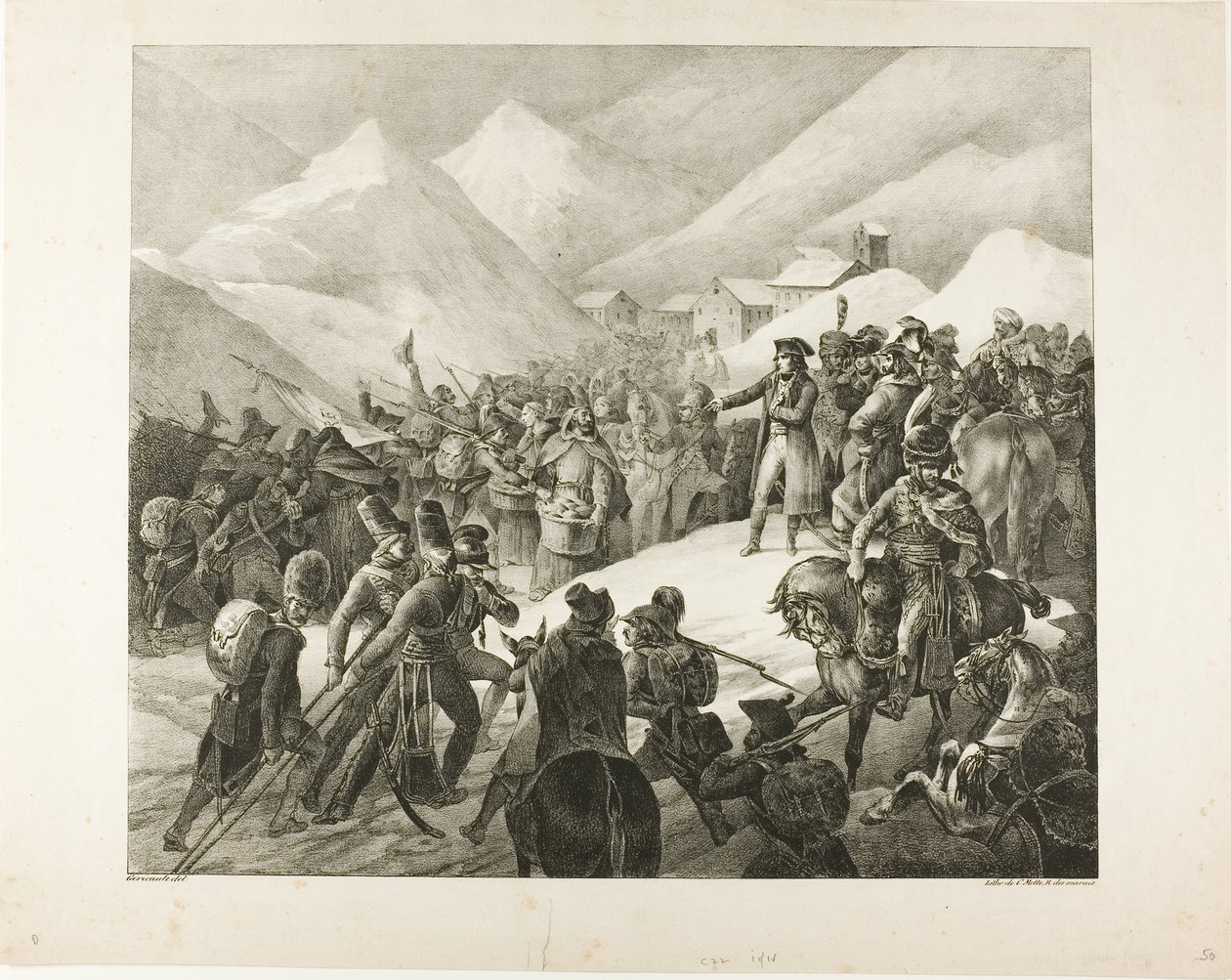 A Passagem do Monte São Bernardo de Jean Louis André Théodore Géricault