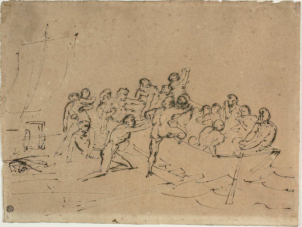 O Resgate dos Sobreviventes da Jangada da Medusa de Jean Louis André Théodore Géricault