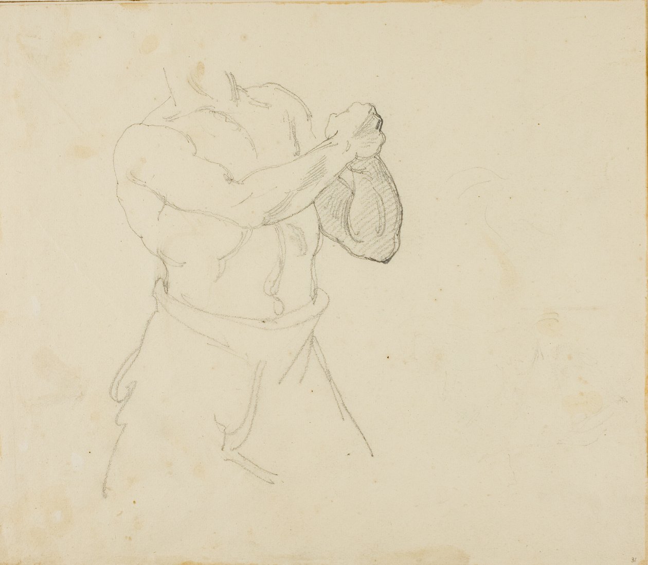 Torso de um pugilista de Jean Louis André Théodore Géricault