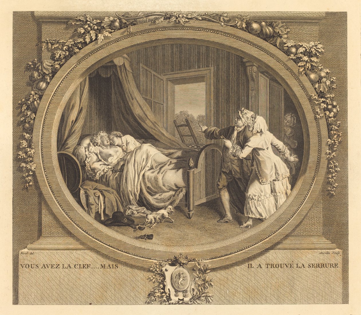 Você tem a chave, mas ele encontrou a fechadura de Jean Louis Anselin after Antoine Borel