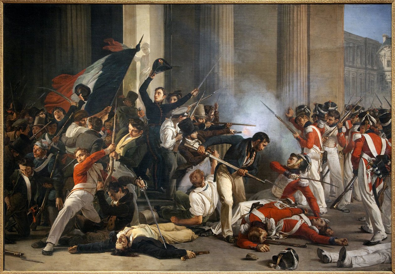 Captura do Louvre em 29 de Julho de Jean Louis Bezard