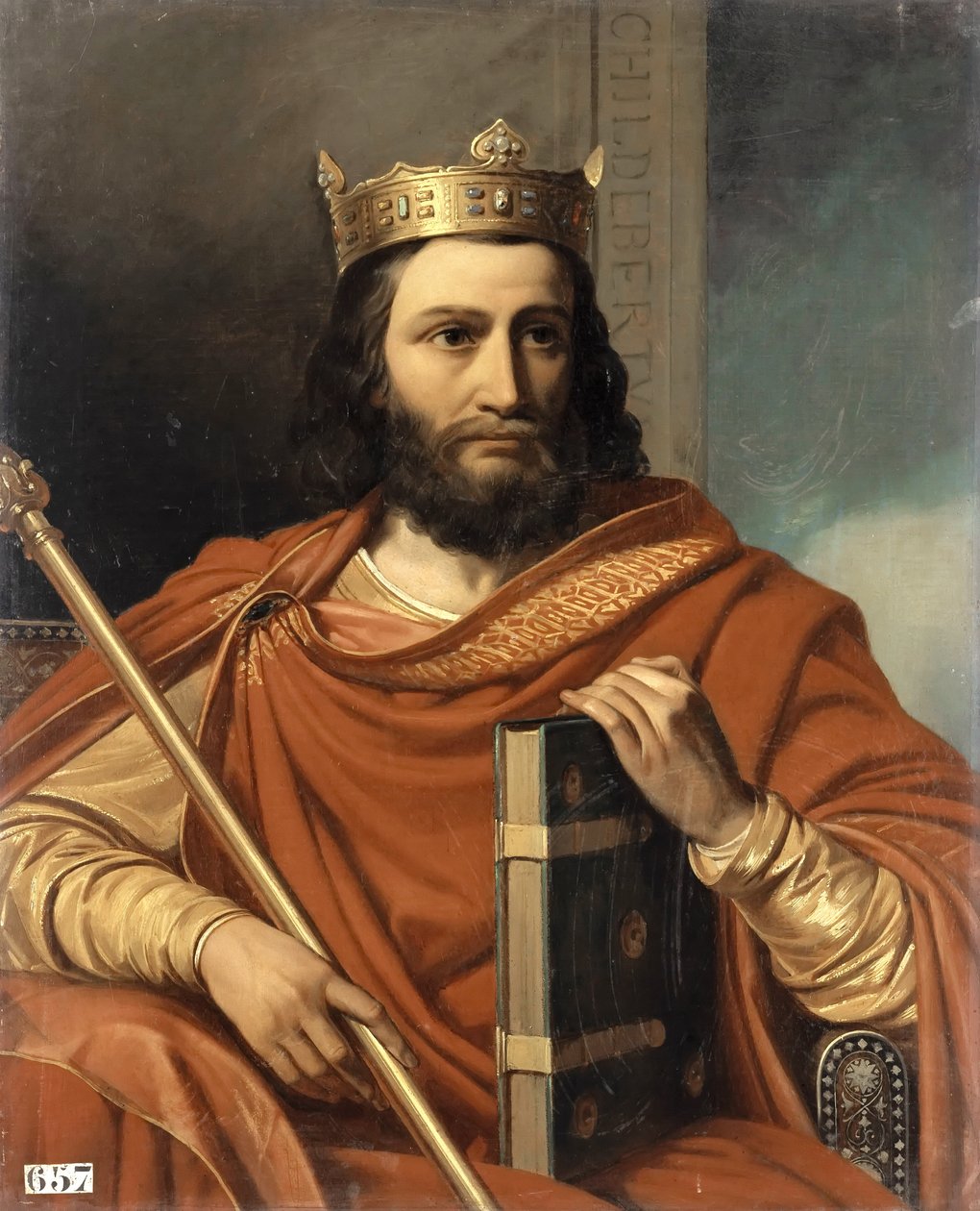 Childebert I, rei dos francos de Jean Louis Bezard