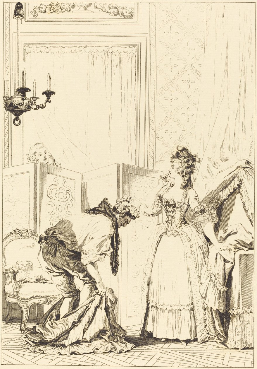 O Corno Vencido e Contente de Jean Louis Delignon and Antoine Jean Duclos after Jean Honoré Fragonard