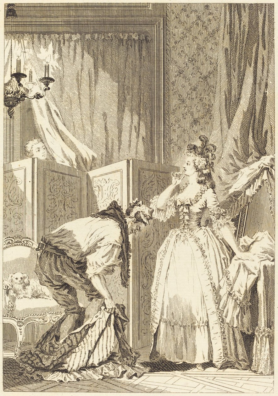 O Corno Vencido e Contente de Jean Louis Delignon and Antoine Jean Duclos after Jean Honoré Fragonard