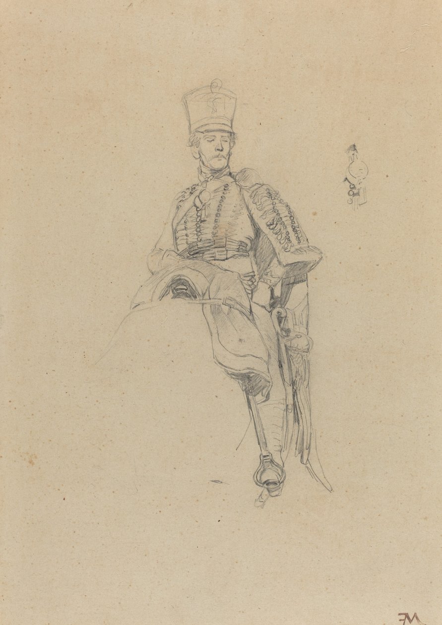 Um hussardo francês de Jean Louis Ernest Meissonier