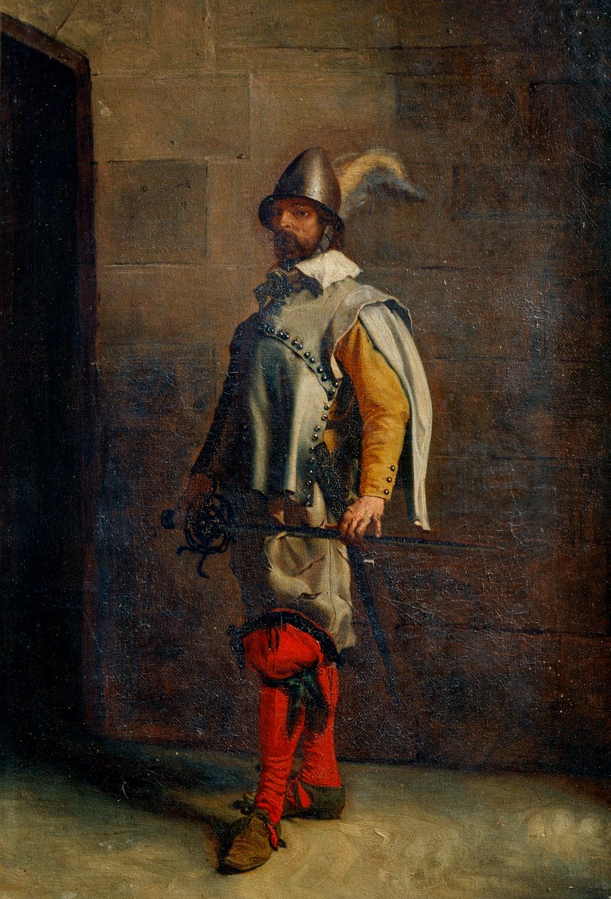 Um huguenote do século XIX. de Jean Louis Ernest Meissonier