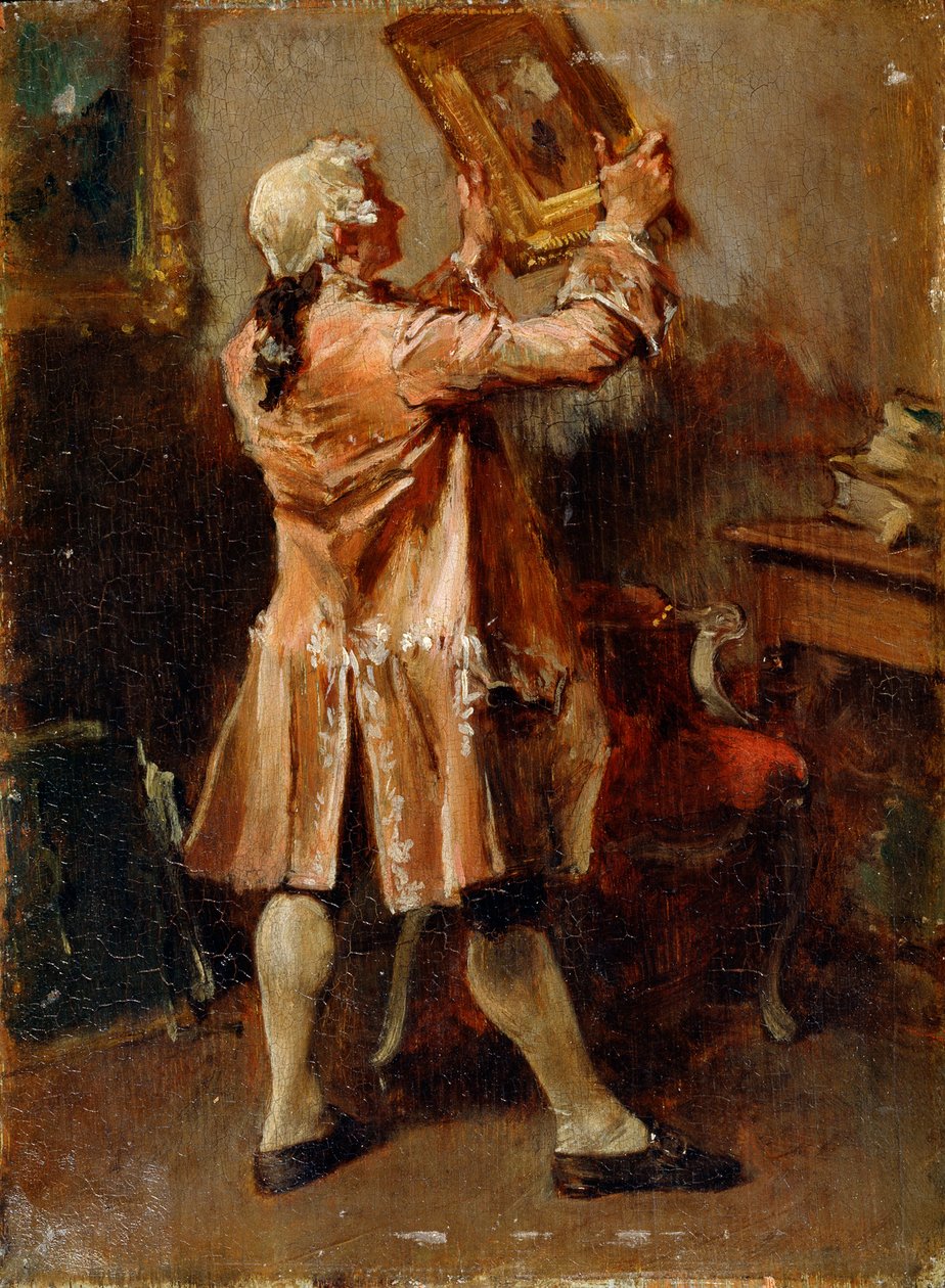 Um amante da pintura, século XIX de Jean Louis Ernest Meissonier