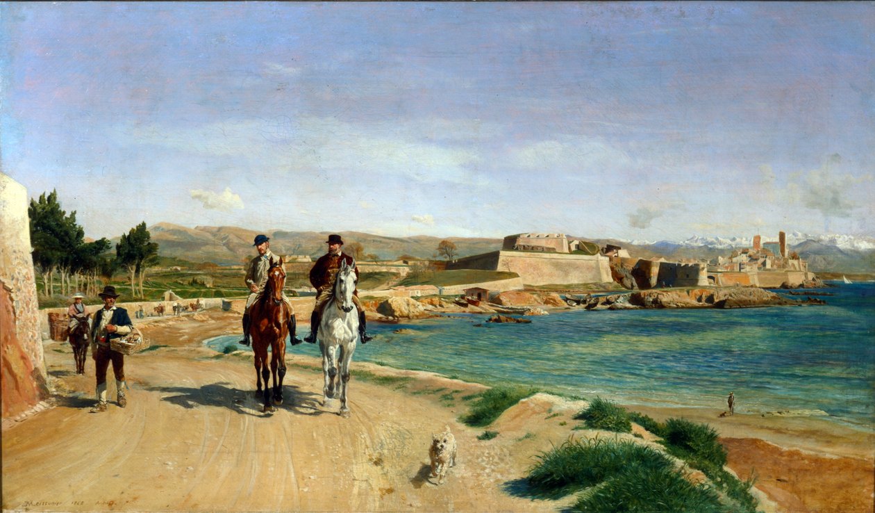 Equitação Antibes Horseback de Jean Louis Ernest Meissonier