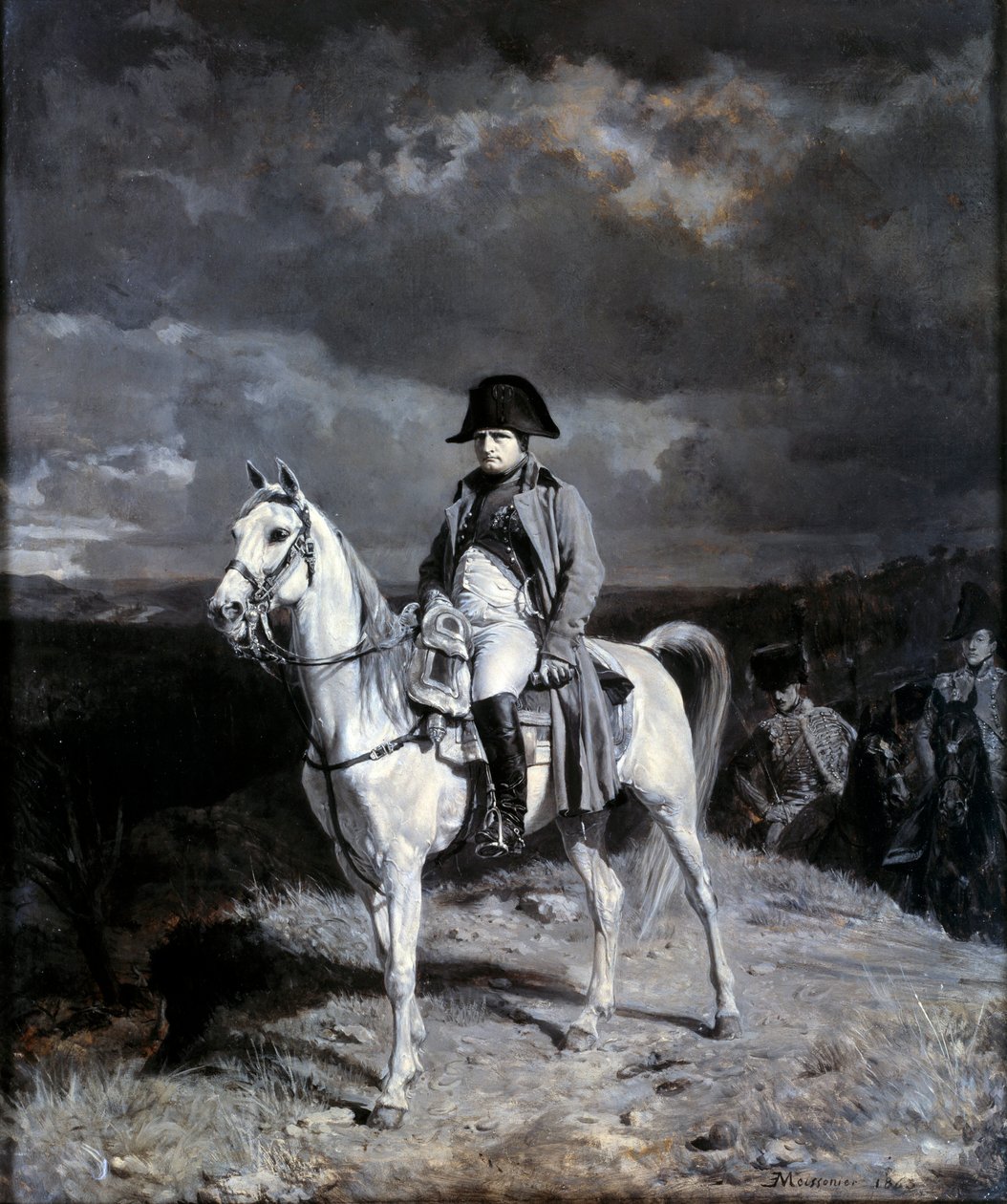 Retrato equestre de Napoleão I (1769-1821). Desenho de Ernest Meissonier (1815 -1891) de Jean Louis Ernest Meissonier