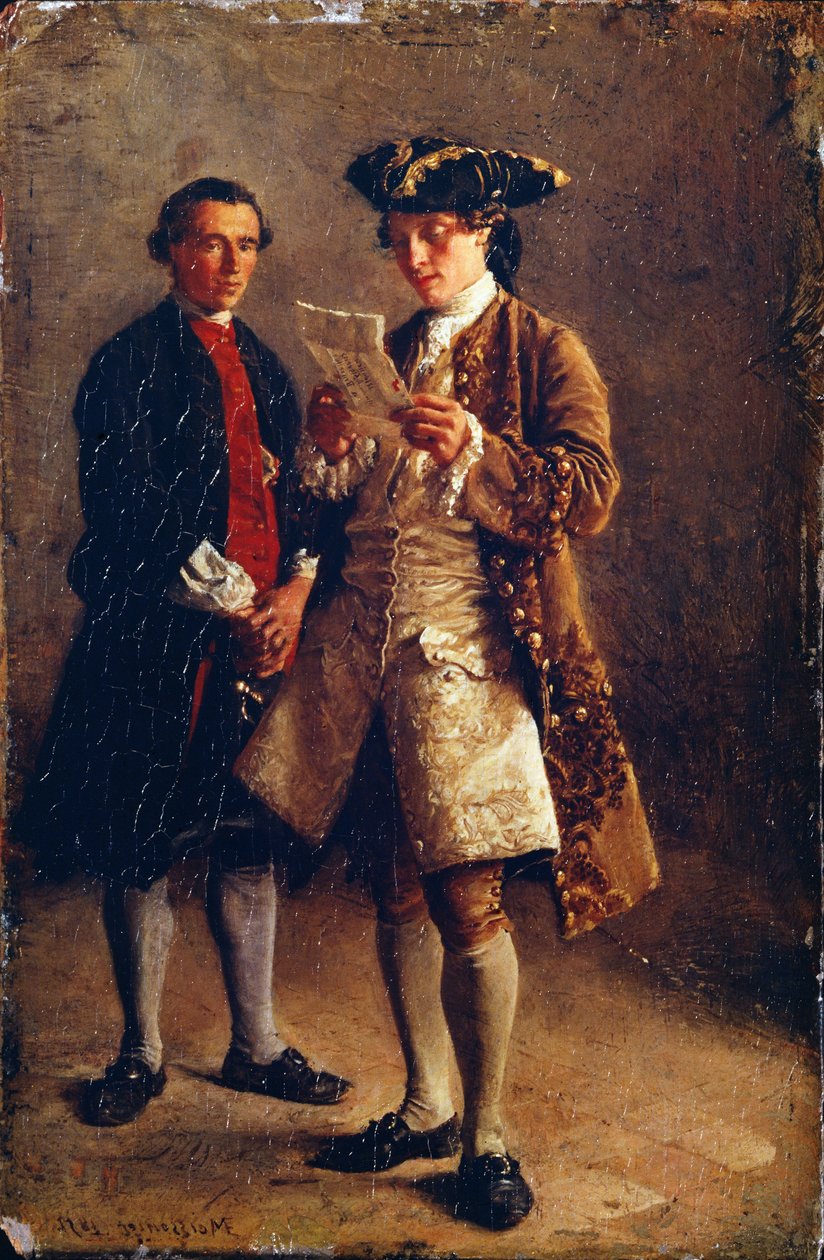 Lendo uma carta, 1852 de Jean Louis Ernest Meissonier