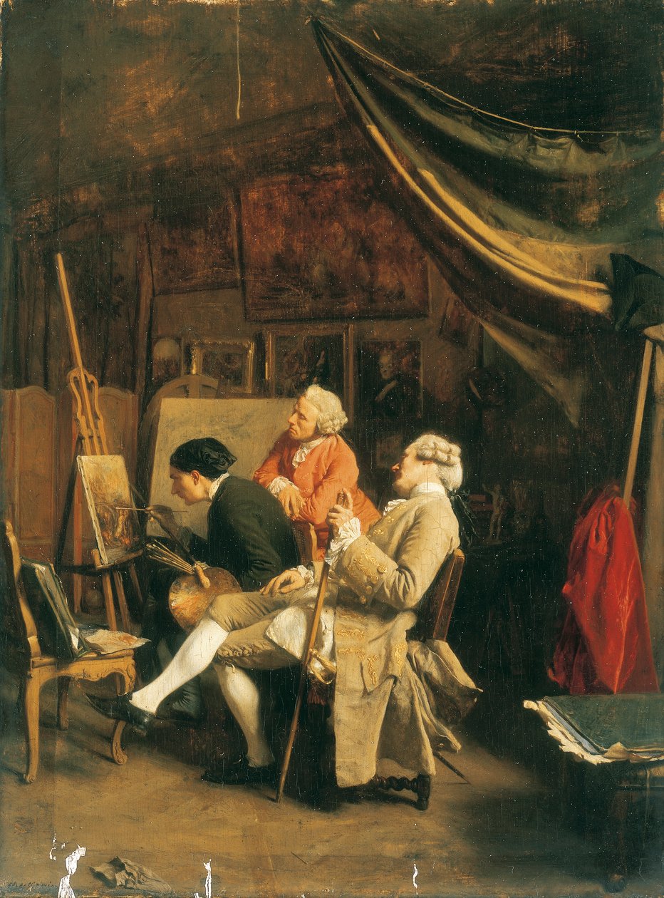 Os pintores amadores de Jean Louis Ernest Meissonier