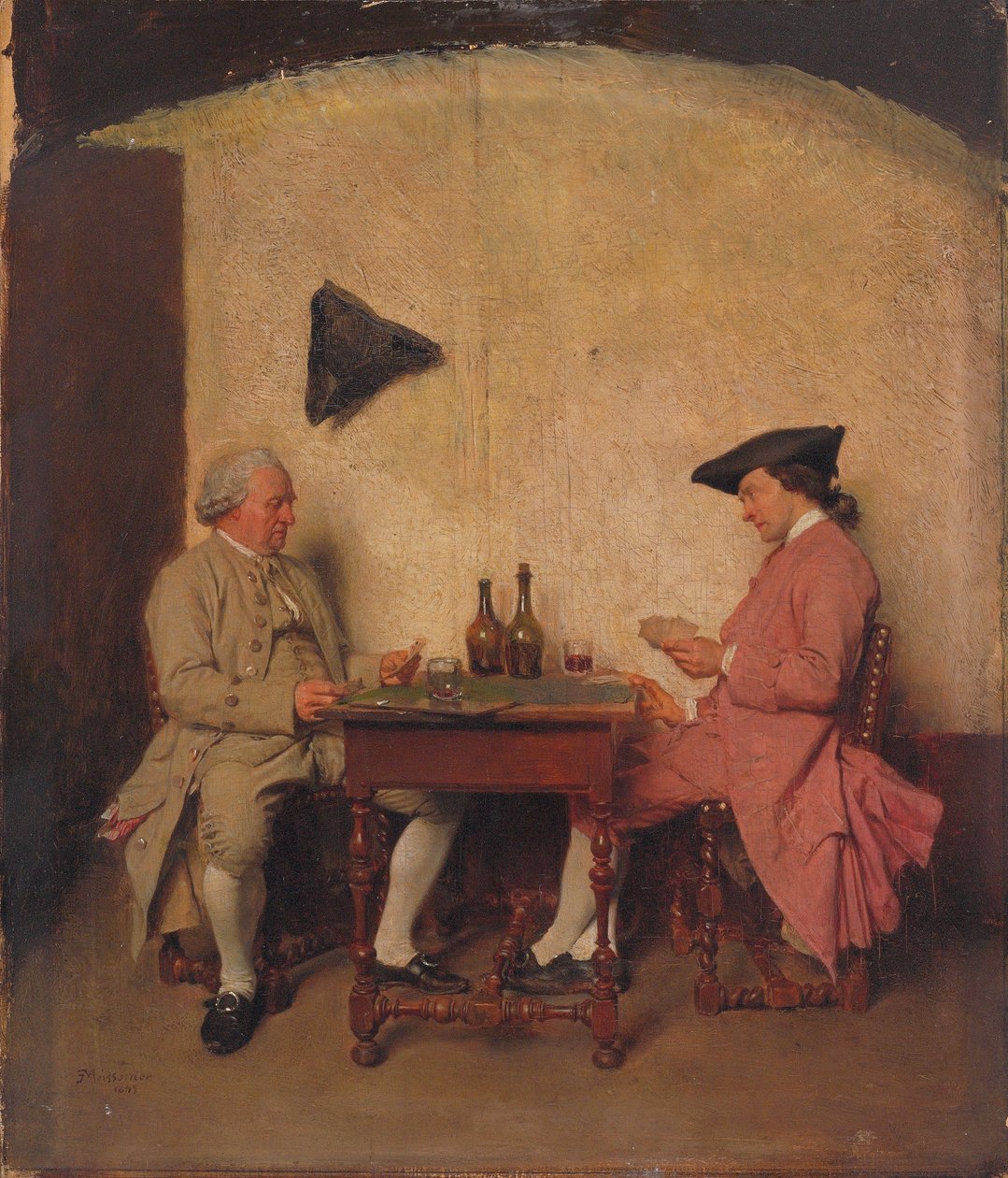 Os jogadores de cartas, 1865 de Jean Louis Ernest Meissonier