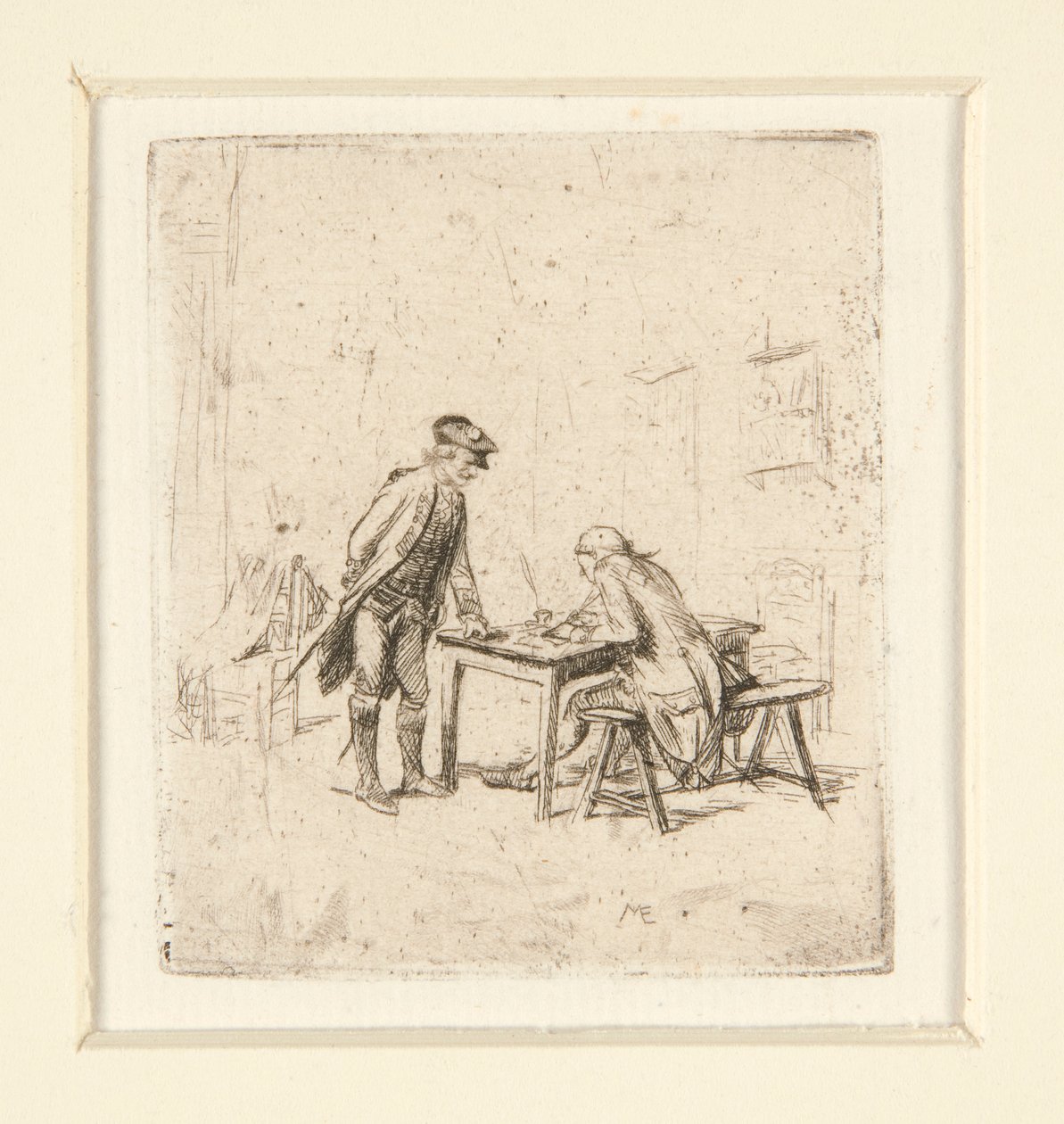 a O Relatório b Harlequin de Jean Louis Ernest Meissonier