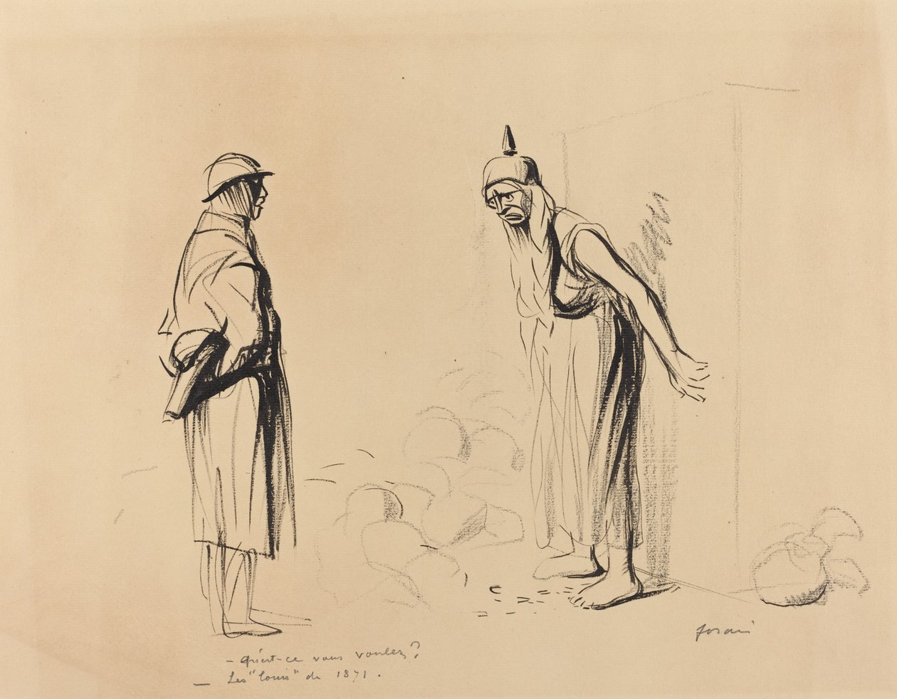 -O que você quer? -O "louis" de 1871 de Jean Louis Forain