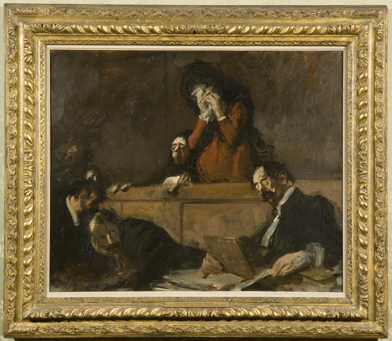 A Court Scene 1909 (oil on canvas) de Jean Louis Forain