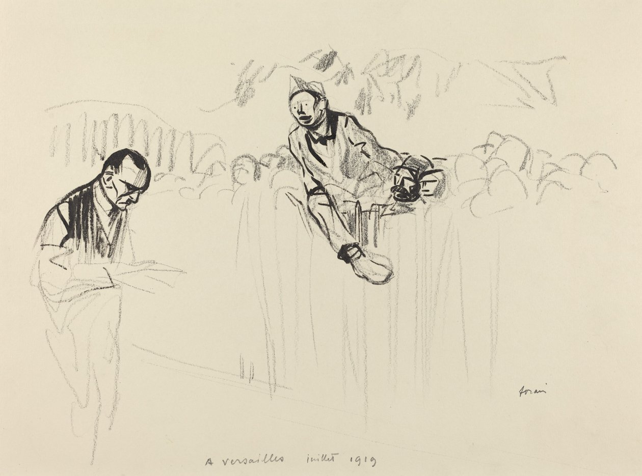 Em Versalhes julho de 1919, provavelmente 1919. de Jean Louis Forain