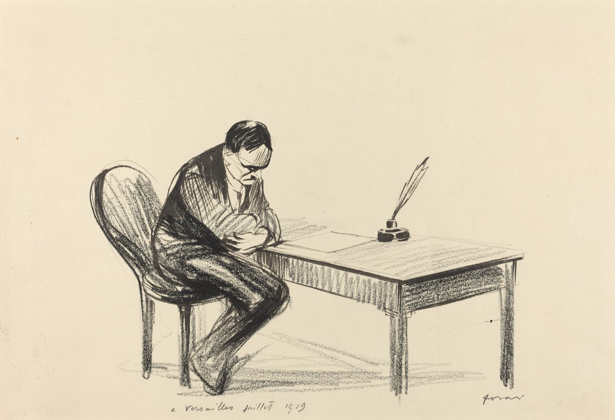 Em Versalhes, Julho de 1919, provavelmente 1919. de Jean Louis Forain