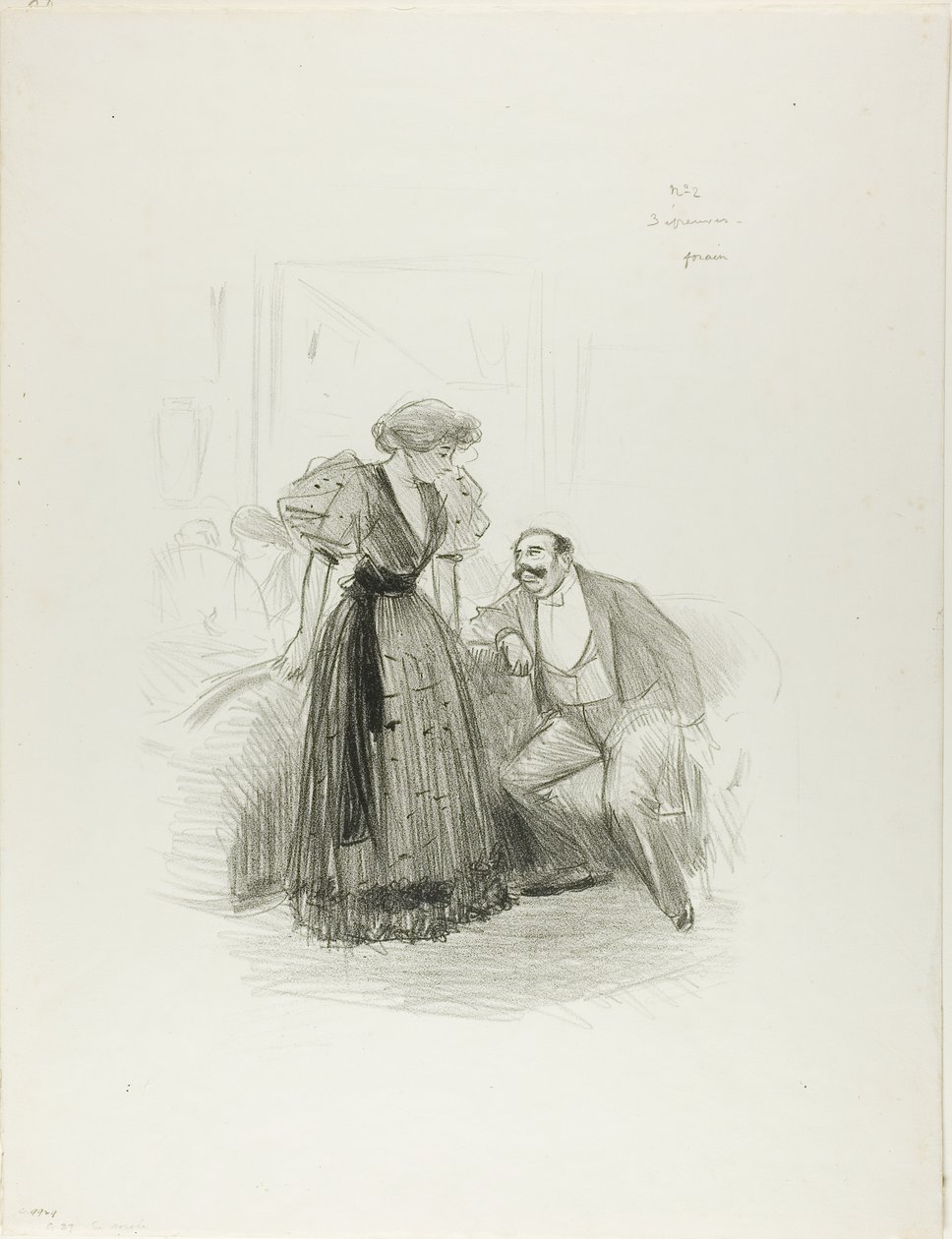 Em uma festa à noite de Jean Louis Forain