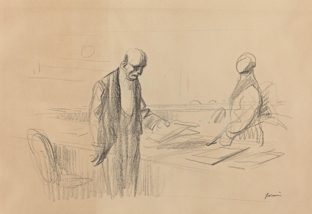 Na Conferência, c. 1919. de Jean Louis Forain