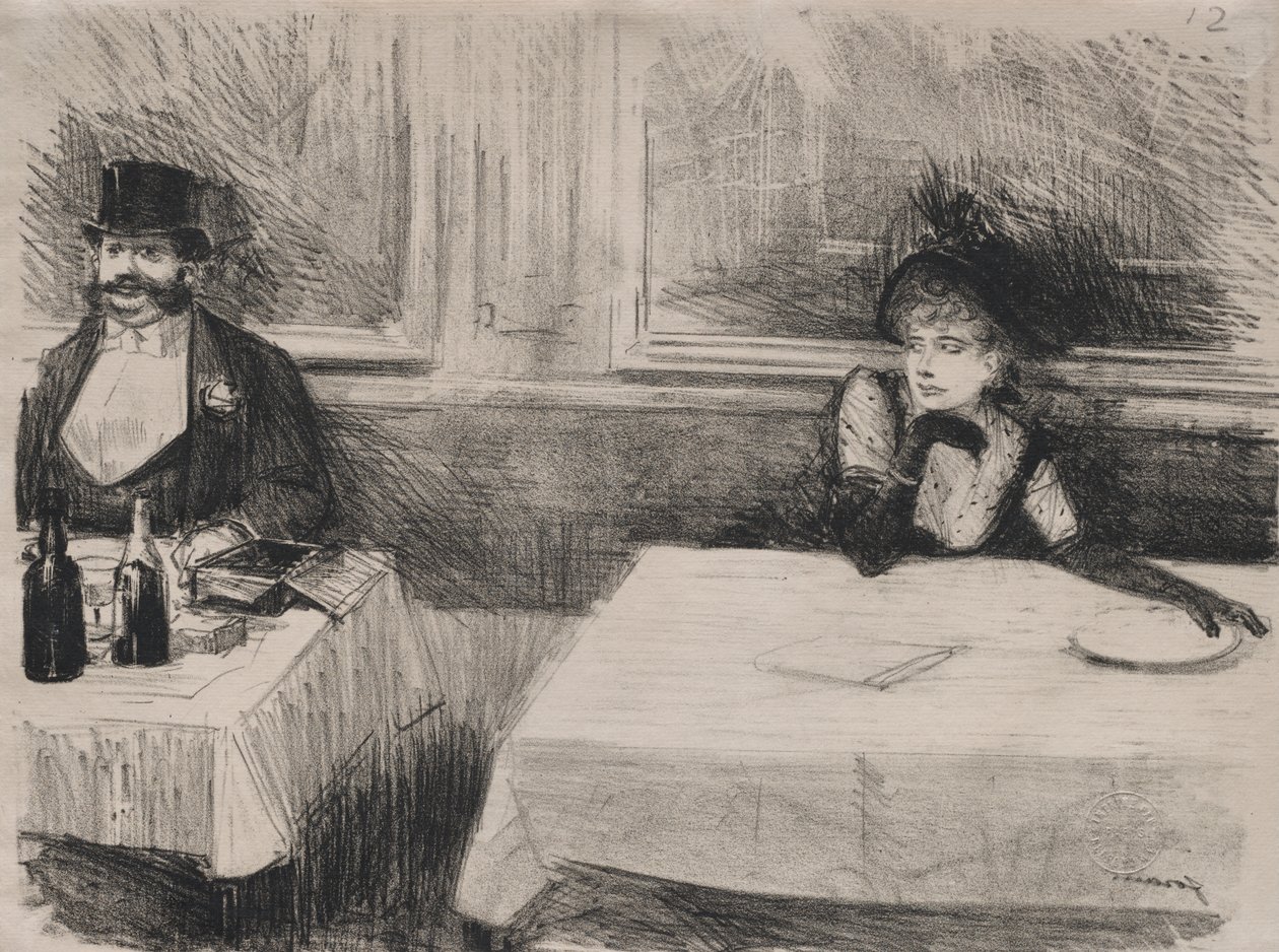 No restaurante de Jean Louis Forain