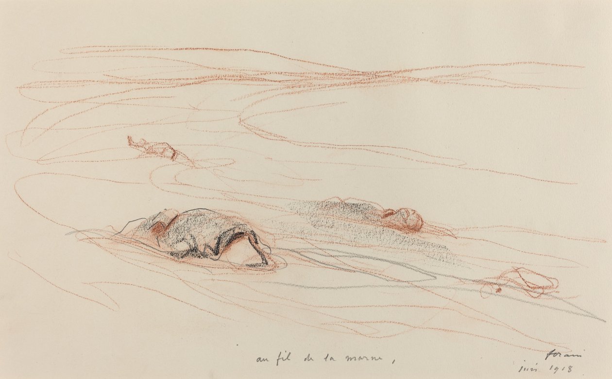 Ao longo do Marne, 1918. de Jean Louis Forain