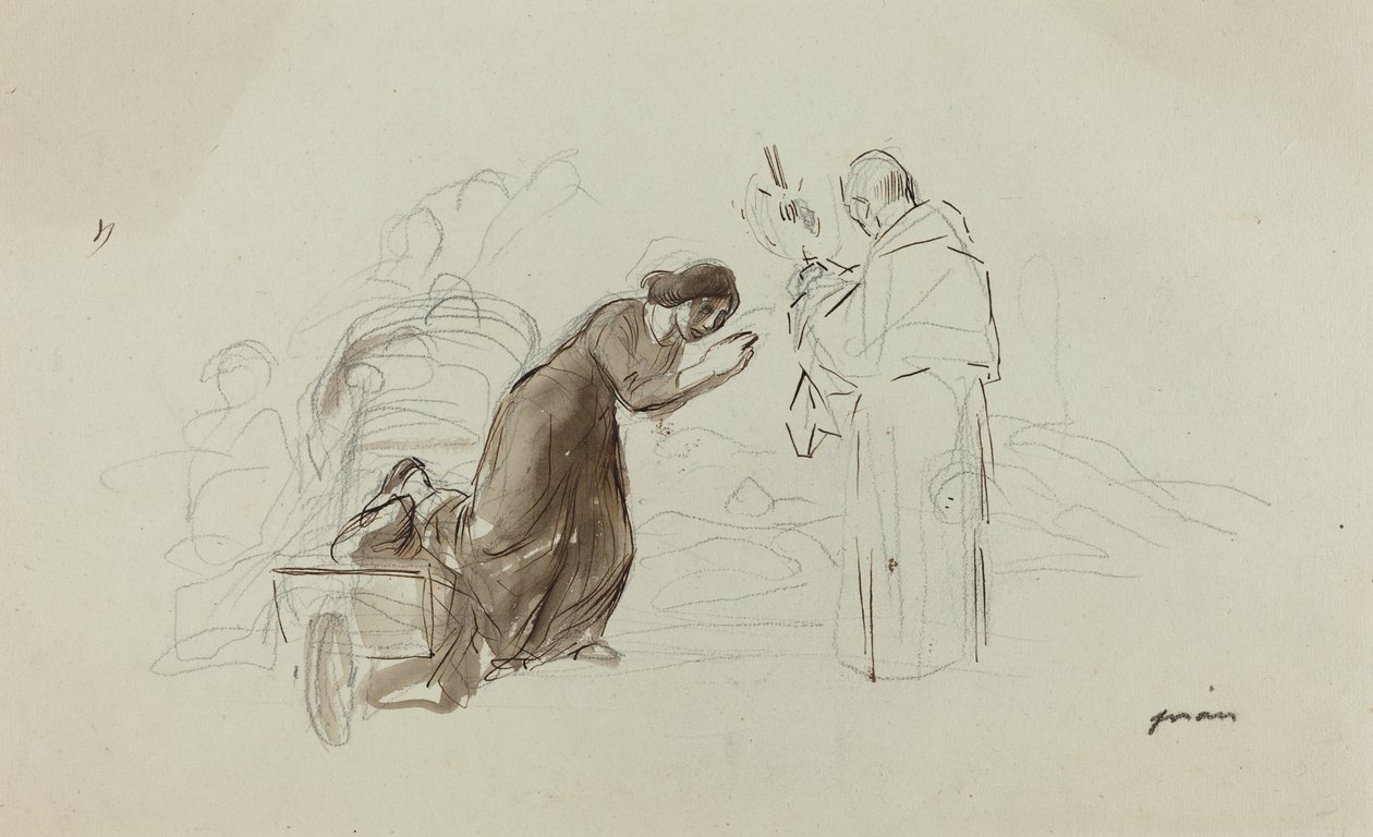 Benediction a Lourdes, c. 1912. de Jean Louis Forain