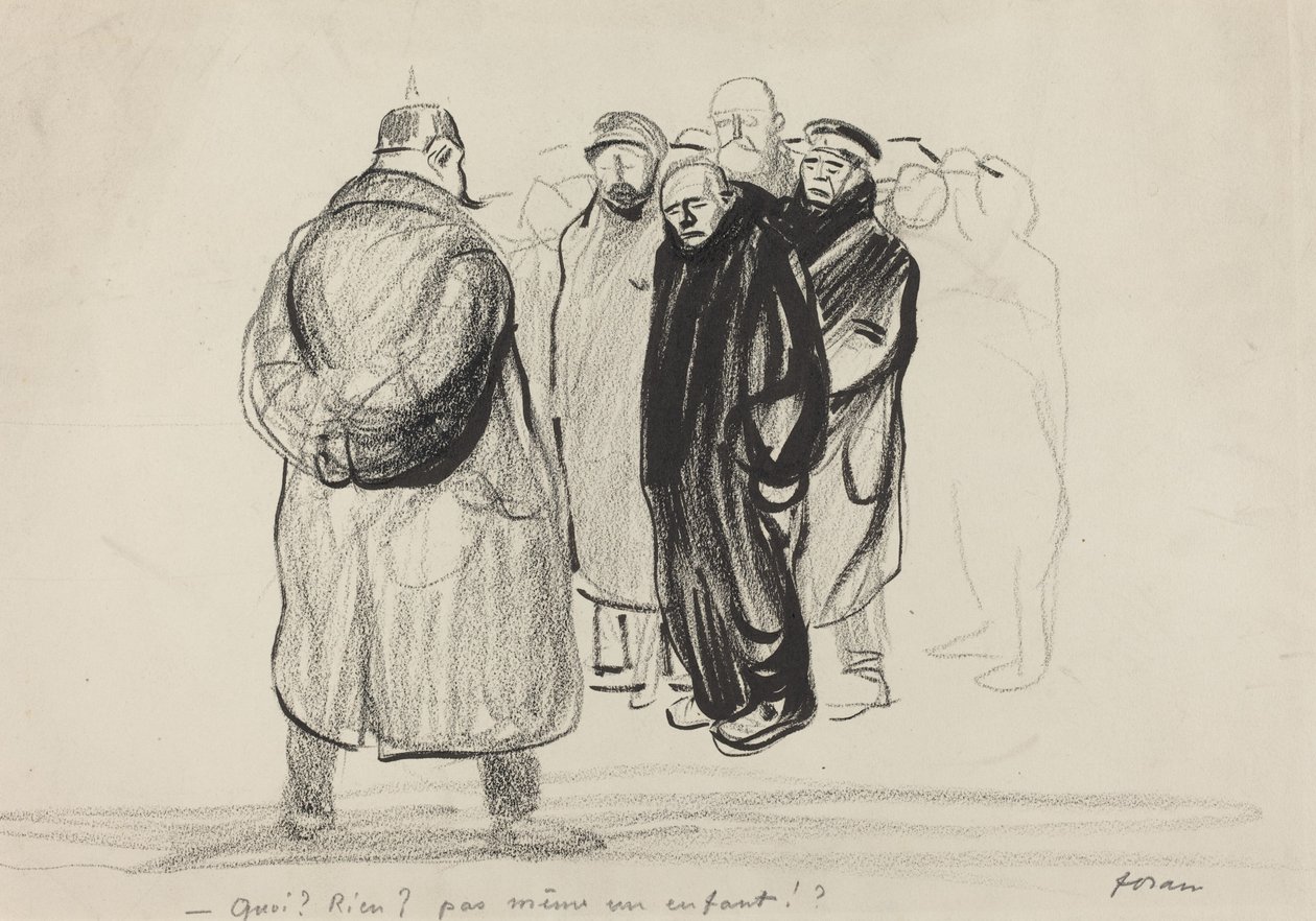 de mãos vazias. a tripulação de um Zeppelin de Jean Louis Forain