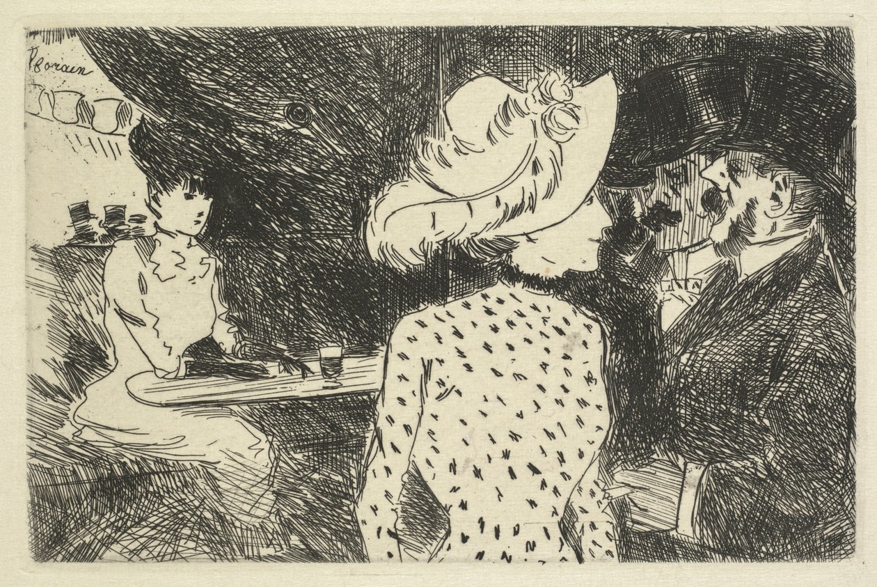 Cena do Café (descritivo) de Jean Louis Forain