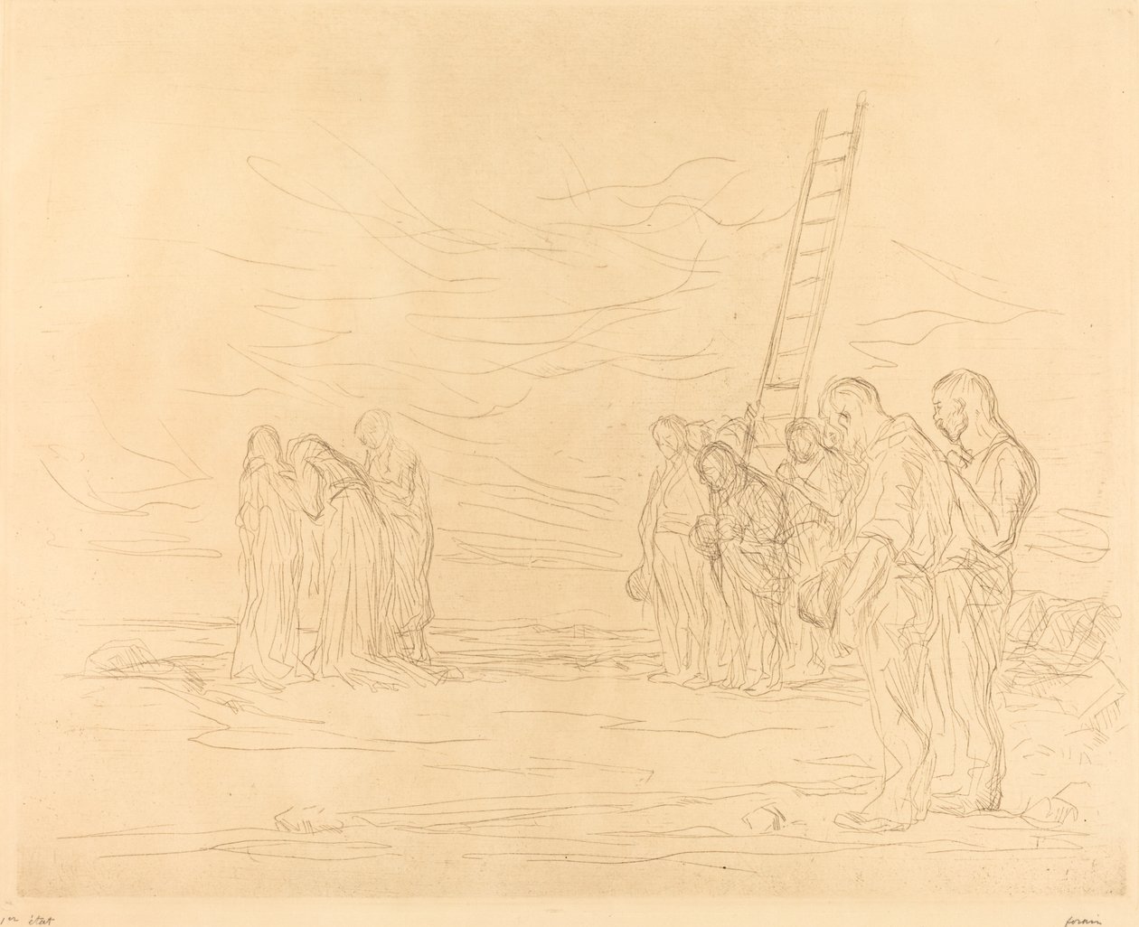 Calvário (primeira placa) de Jean Louis Forain